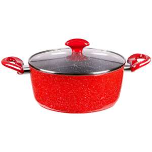 Voltz RP54418A24, 24 cm, 4 liter, Marble Coating, Induction, Red Enamel 102786436 - Cookware & bakeware