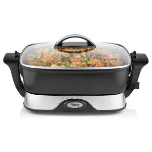 Elektromos serpenyő Oliver Voltz OV51010A, 1650W, 5,5 liter, 5 fokozat, termosztát, fekete/ezüst 102786532 - Elektromos főzőedény