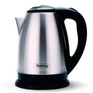 Rosberg R51230I rozsdamentes acél elektromos vízforraló fekete fogantyúval - Konyhai kisgép