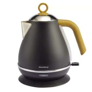 Ceainic electric Klausberg KB 7706, negru cu mâner din lemn, capacitate 1,7 l - Fierbătoare, Sandwich-maker, Blendere, Prajitoare de paine și Storcatoare de fructe și legume