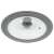 Huzat Kinghoff KH 1649 Universal Glasdeckel mit Silikonrand, Grau, 24/26/28 cm