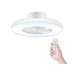 Beper P206VEN650 ceiling fan with LED light, white, remote control - Lamp & Lighting