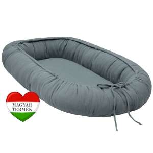 Scamp szürke muszlin babafészek újszülötteknek - Scamp