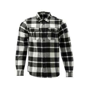 YATO fekete-fehér kockás flanel ing, hosszú ujjú, férfi - Yato