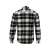 YATO fekete-fehér kockás flanel ing, hosszú ujjú, férfi, hátulnézet