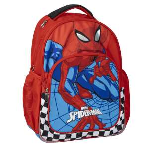 Marvel Spiderman school backpack, red with checkered pattern, 42 cm - Cerdá