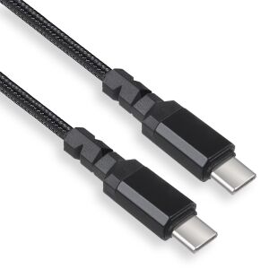 Zbliżenie kabla USB-C do USB-C Maclean z plecionym wzorem - Maclean