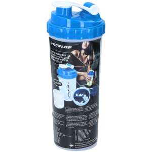Dunlop 3 az 1-ben fitnesz shaker, 550 ml, kék, tablettatartóval és keverőgolyóval - Keverőpohár & Shaker
