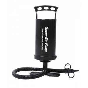 Fekete kézi levegőpumpa légmatracok, úszómedencék és egyéb felfújható játékok felfújásához, dupla gyors térfogattal, JILONG márkájú - Jilong