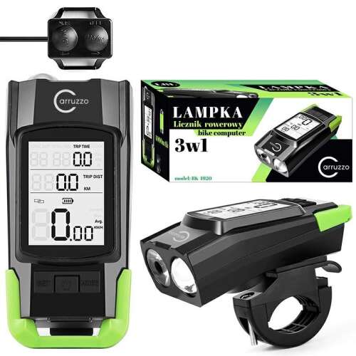 l8l Bicycle Light, Odometer & Horn 3-in-1