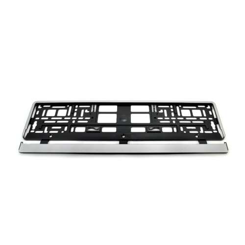 EALMEU Premium License Plate Holder, Silver Metallic, Durable and Resistant Plastic