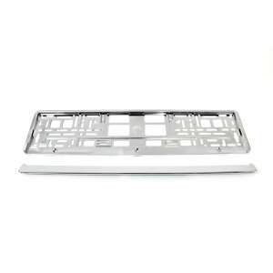 EALMEU Silver License Plate Holder, Premium, Durable and Resistant Plastic, for Cars, Trucks, SUVs - EALMEU