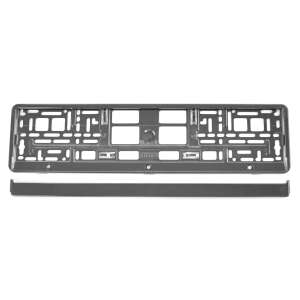 Suport pentru numarul inmatriculare Auto, Premium, Plastic Durabil si Rezistent, culoare GRAFIT, EALMEU