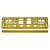 Gold license plate frame, EALMEU, premium, durable, plastic, car accessory