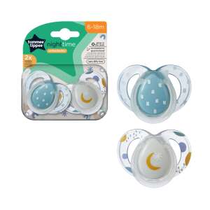 Tommee Tippee Night mix 2-częściowy zestaw smoczków 6-18m+