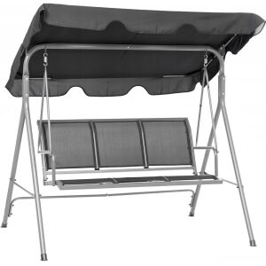 Funfit Garden Komfort 3 személyes kerti Hintaágy #szürke