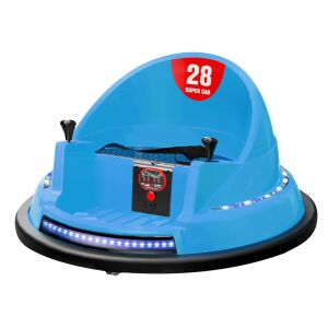 Timeless Tools electric bumper car for kids, blue, angled view - Timeless Tools