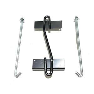 Universal support for AVEX mounting - car battery securing, metal, black color - Automotive tool