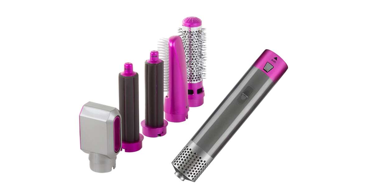 5 az 1-ben Hajformázó készlet - Hajszárító, Egyenesítő, Göndörítő ...