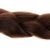 Close-up of brown synthetic braiding hair