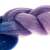 Soulima synthetic hair braid ombre blue, purple, pink with glitter strands close-up