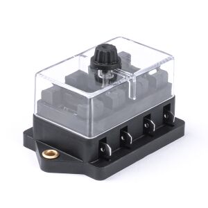 Cutie de siguranțe impermeabilă AMiO cu 4 sloturi pentru aplicații auto - Electronica auto