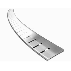 Protecție prag portbagaj cu două straturi, crom și aluminiu lustruit, 83 x 7,5 cm - EALMEU