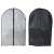 Garment bag, 60x90cm, black and silver, with zipper, for storing suits, dresses, and other clothes