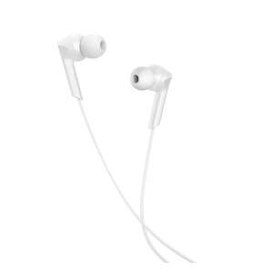 HOCO M72 fehér vezetékes fülhallgató mikrofonnal és hangerőszabályzóval - Hoco