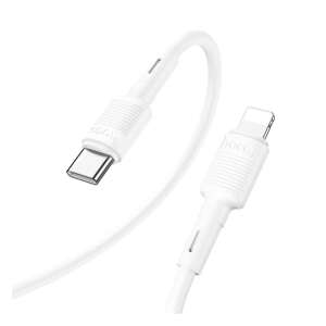 HOCO X83 Type-C - Lightning adatkábel, 20W PD gyorstöltő, 100cm, fehér - Hoco