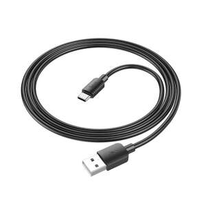 HOCO X96 USB-C - USB kábel, 3A, 27W, PD gyors töltés, 100cm, fekete - Kábel