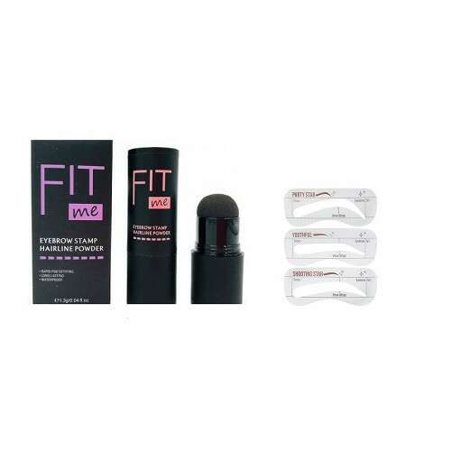 Fit Me Eyebrow Stamp, 3 eyebrow stencils included, Black