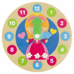 Első fa órám ceas de învățare din lemn pentru copii, design prințesă - Nonbrand Jocuri si jucarii educative