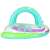 Bestway Space Splash Shaded Baby Boat inflatable pool float with canopy and steering wheel