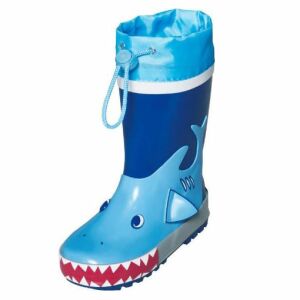 Playshoes Shark Children's Rubber Boots, Size 28 124748927 - Garden