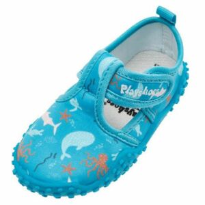 Playshoes Children's Water Shoes, Sea Animals, Anti-Slip, UV50+ Protection, Boys, Blue, 30-31 122108346 - Water shoe