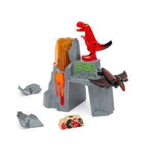 BRIO World Dinosaurier Vulkanausbruch Spielset mit T-Rex Dinosaurier, Pterodactyl und Vulkan - Wissenschaftliche und Entdeckerspiele
