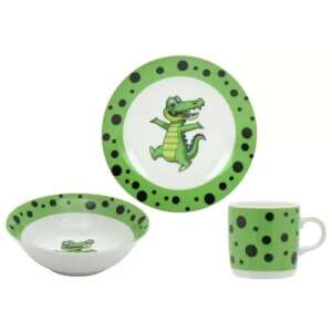 Krokodil Gyerek Étkészlet - 3 részes