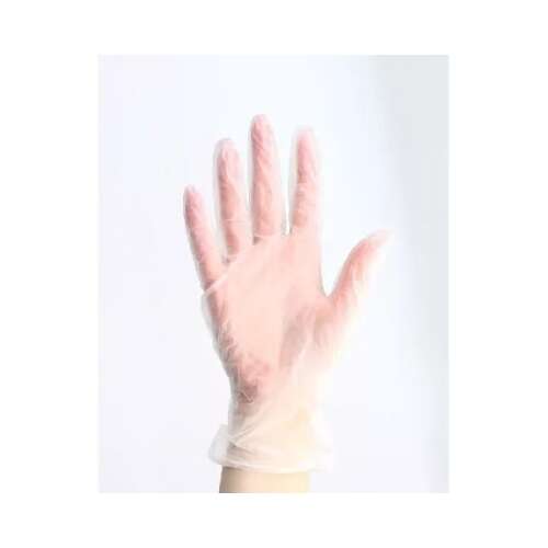 Setino latex- és púdermentes vinyl egyszer használatos kesztyű, L méret