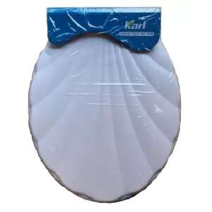 Karl kagyló alakú WC ülőke fedél, fehér - WC ülőke