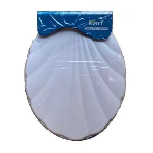 Karl kagyló alakú WC ülőke fedél, fehér