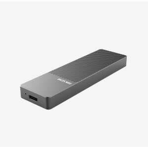 Hiksemi vanjska kutija za M.2 NVMe i SATA SSD, aluminijsko kućište, USB 3.2/Type-C (10 Gbps), siva - Hikvision