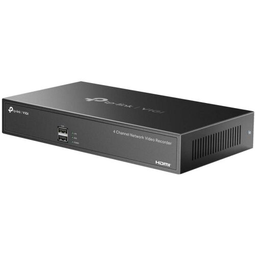 Tp-link VIGI NVR1004H 4-csatornás hálózati videó rögzítő elölnézet