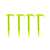 Soccer goal stakes, green