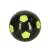 Soccer ball, black with green panels