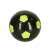 Soccer ball, black with green panels