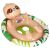 Intex sloth baby seat swim ring, angled view