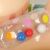 Close-up of Intex baby sloth swim ring seat with colorful balls