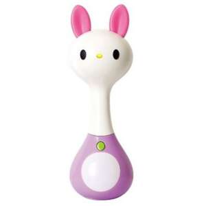 Baby Rabbit Teething Toy with Lights and Sounds, Purple and White, Hola - Musical Toy