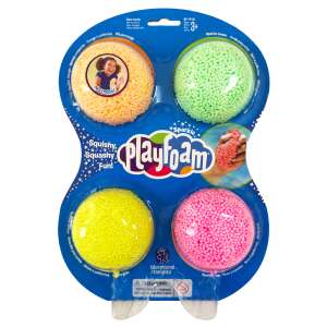 Playfoam™ Glitter Shaping Foam 4-pack, non-toxic, mess-free, sensory play, educational toy for kids - Educational Insights